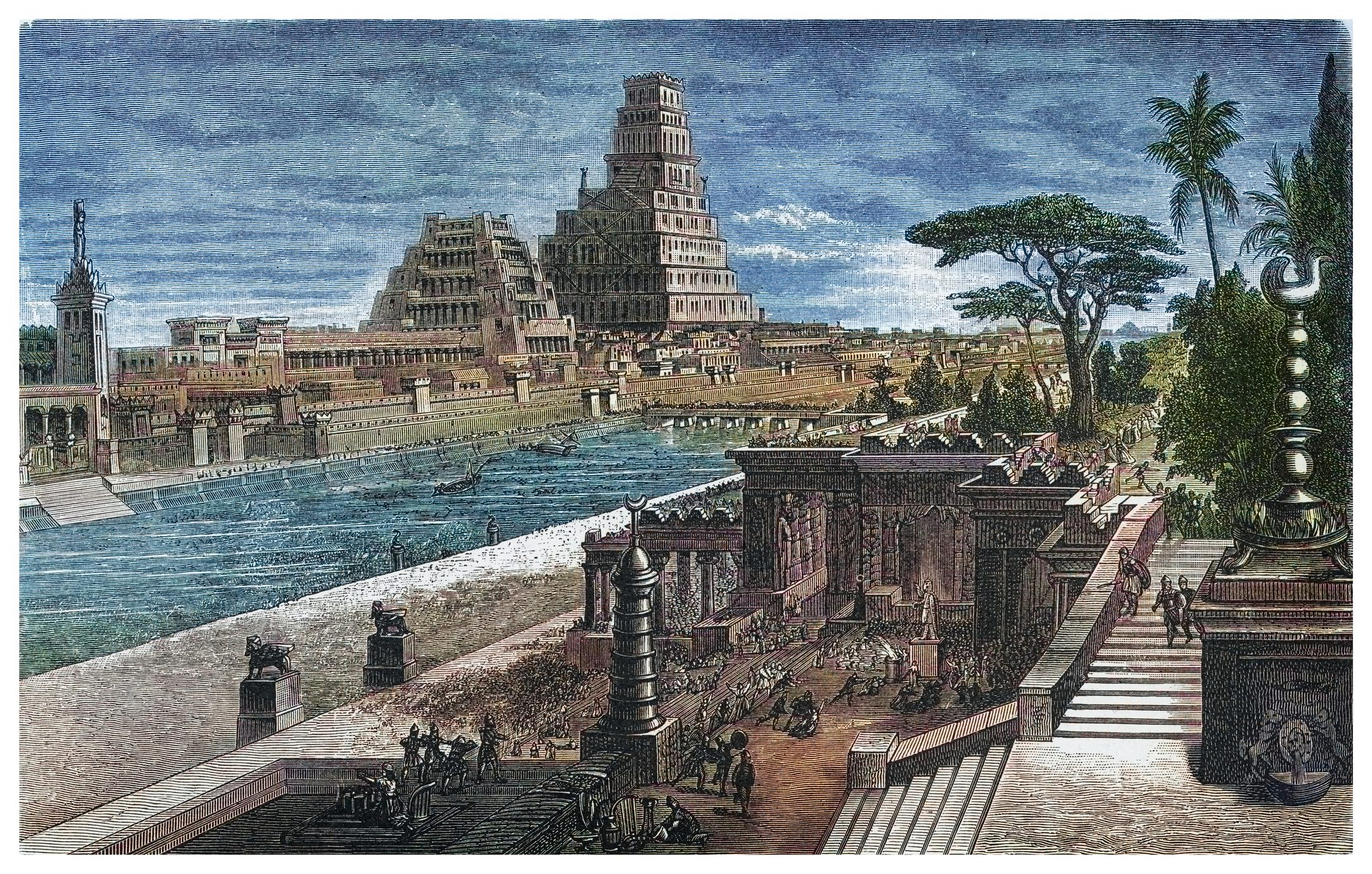 Ilustrasi Kota Babilon dari National Geographic